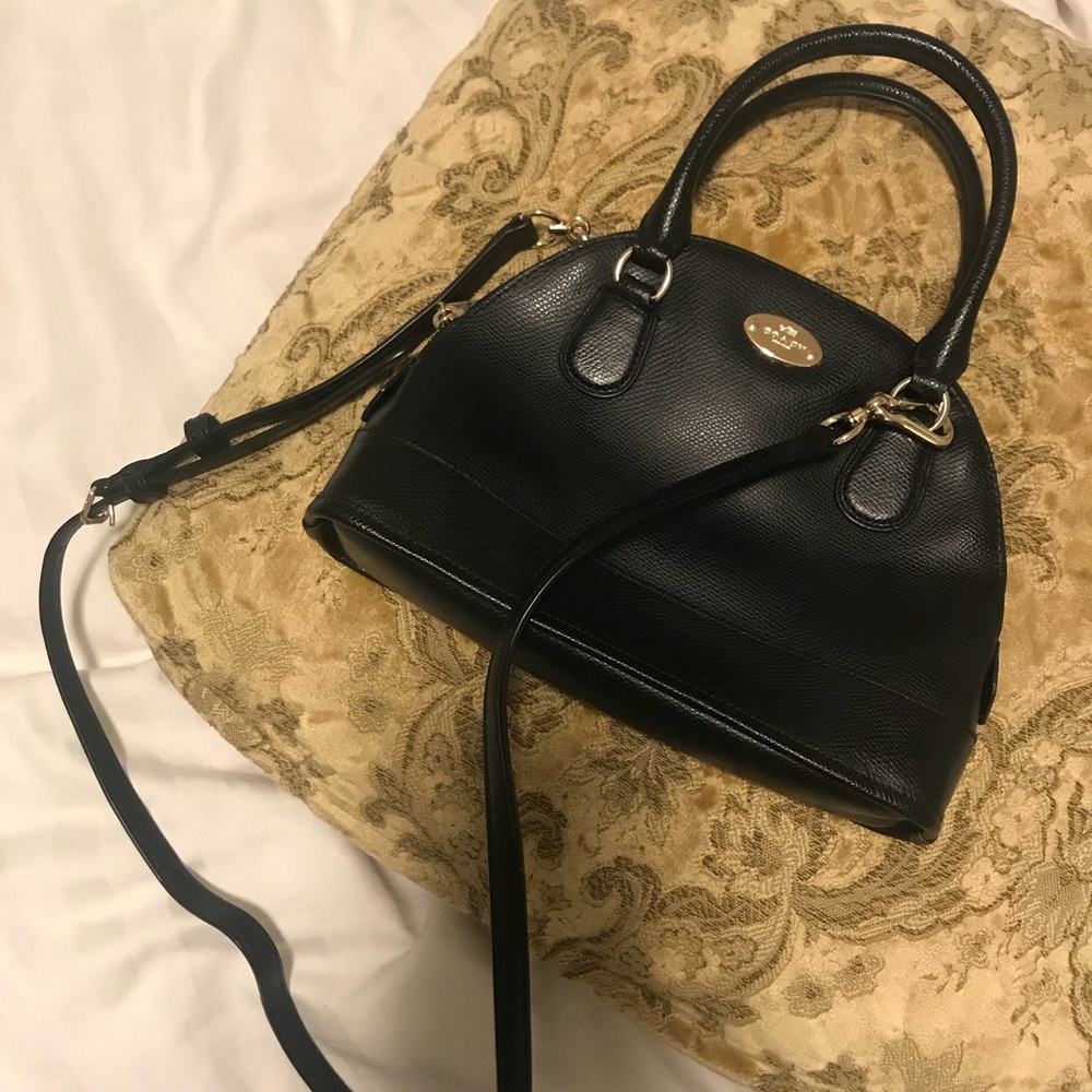 Coach Black Bag- crossbody/top handle